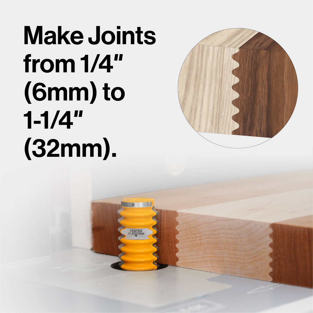 Micro Jig FITFINDER 1-1/4-in. Wave Reversible Glue Joint Router Bit, 1/2-in. Shank - image 3