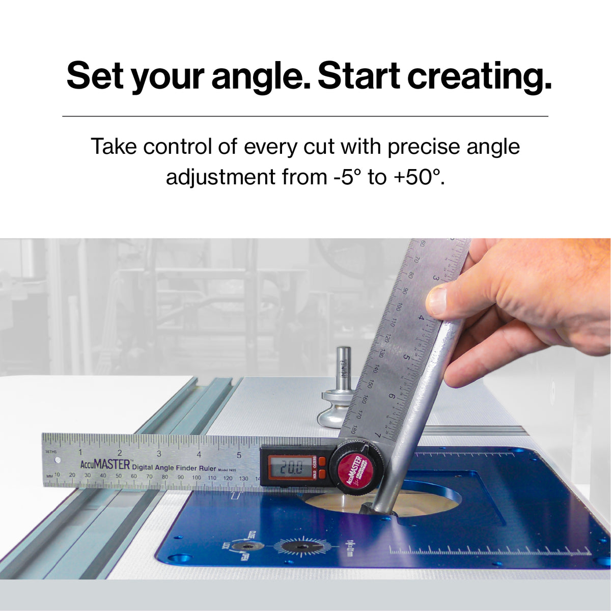 Sauter OFL3.0 Pivoting Router Lift with 2 HP Variable-Speed Router - image 5