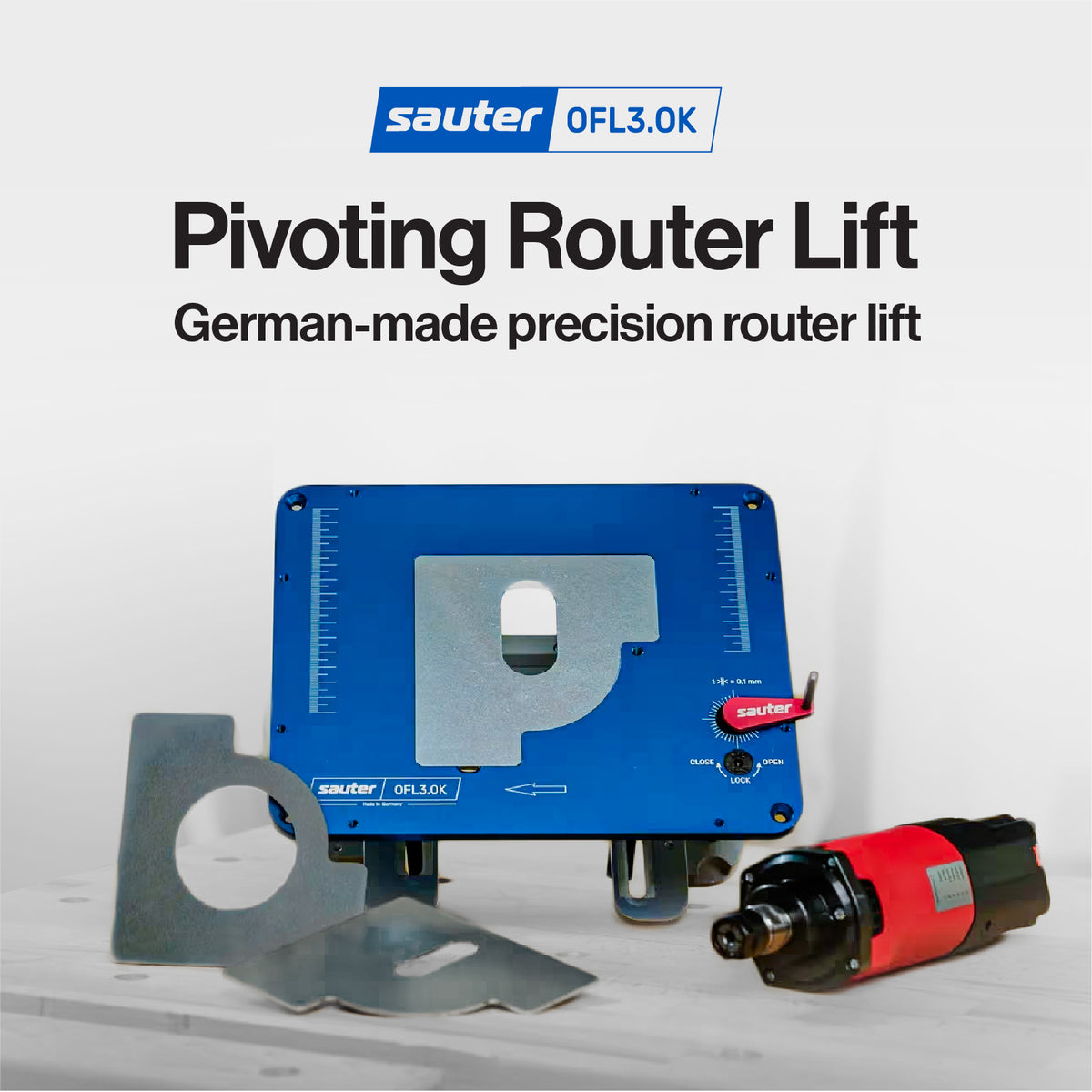 Sauter OFL3.0 Pivoting Router Lift with 2 HP Variable-Speed Router - image 2