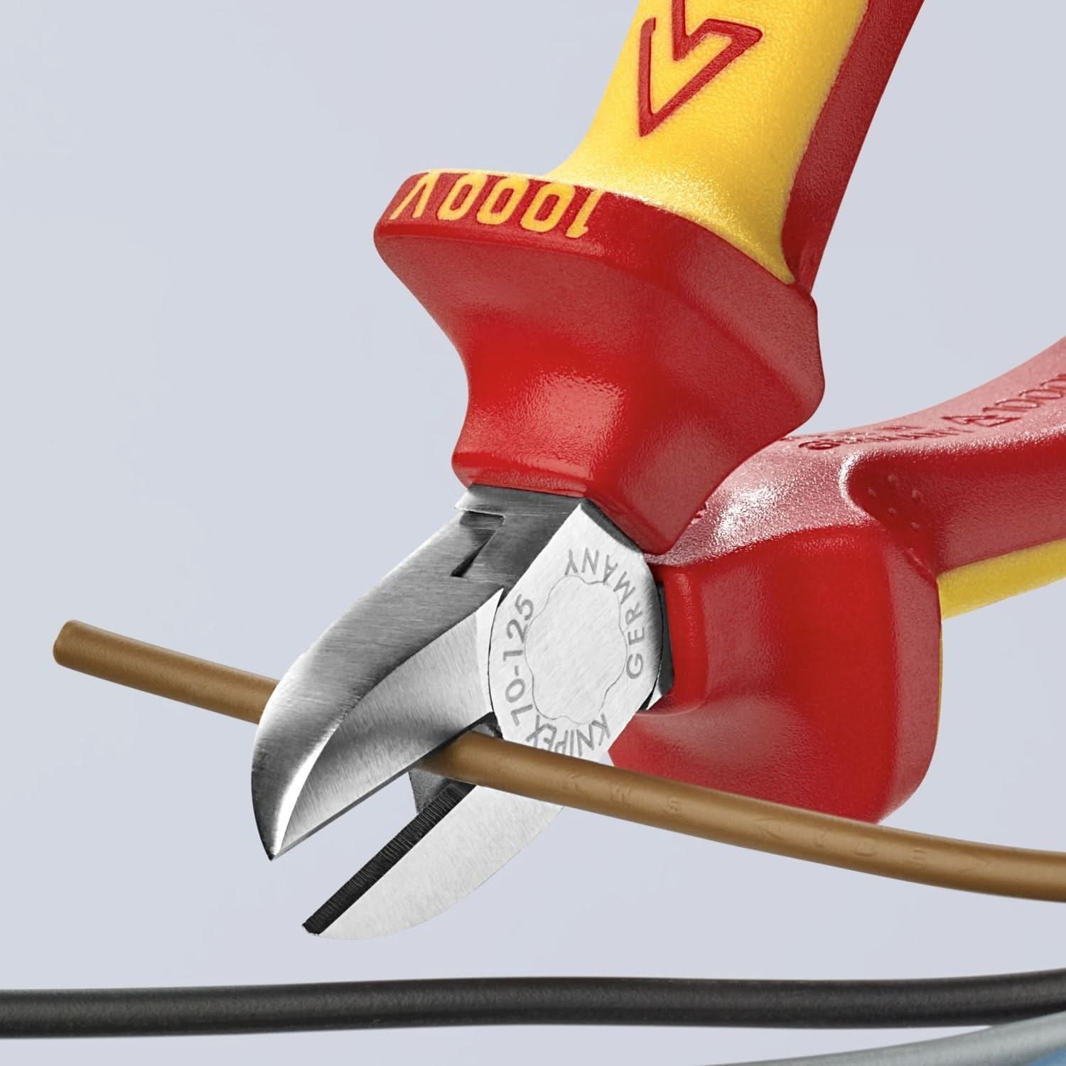 Knipex 70 06 125 Diagonal Cutters-1000V Insulated
