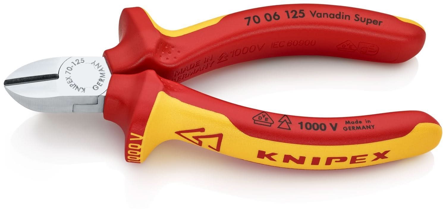 Knipex 70 06 125 Diagonal Cutters-1000V Insulated