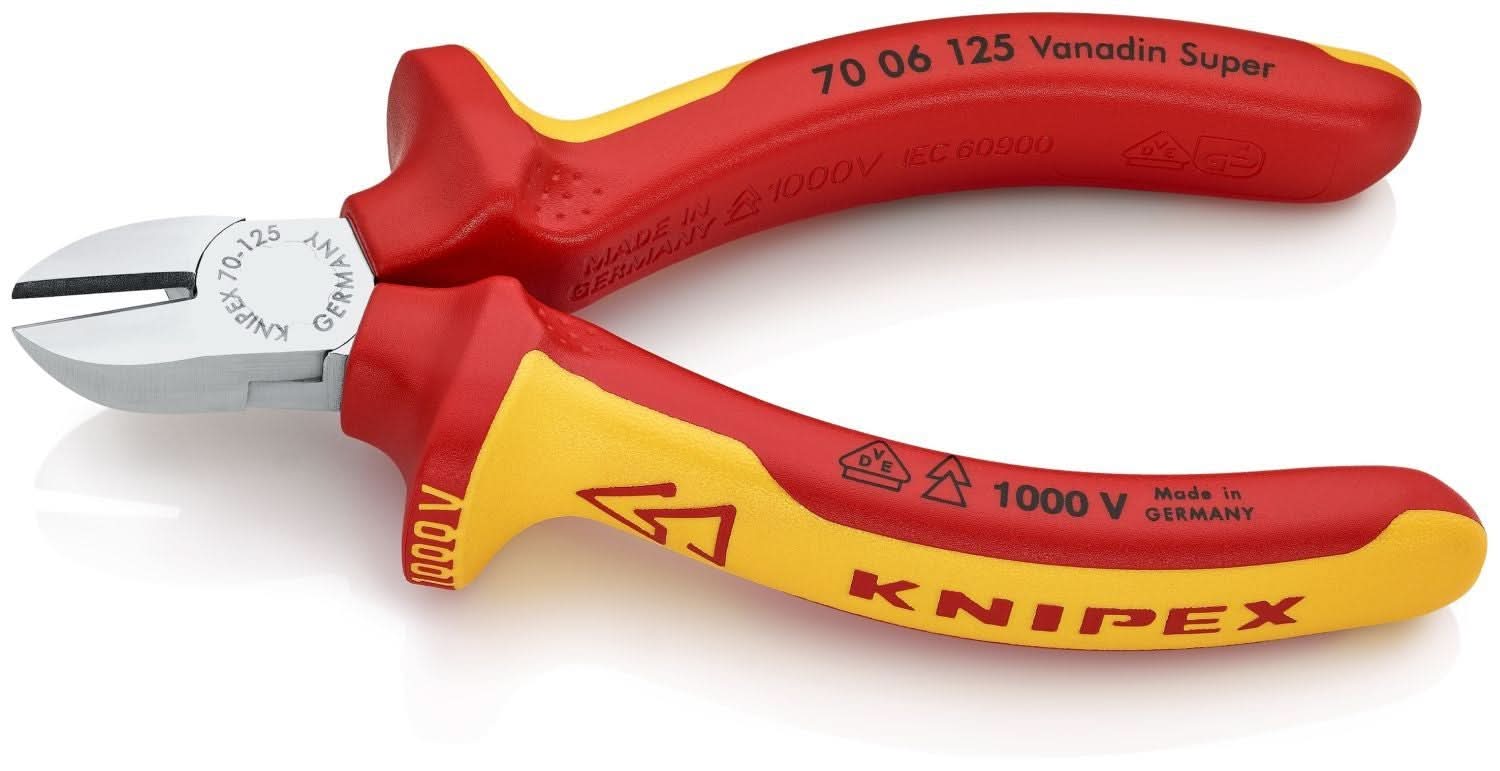 Knipex 70 06 125 Diagonal Cutters-1000V Insulated