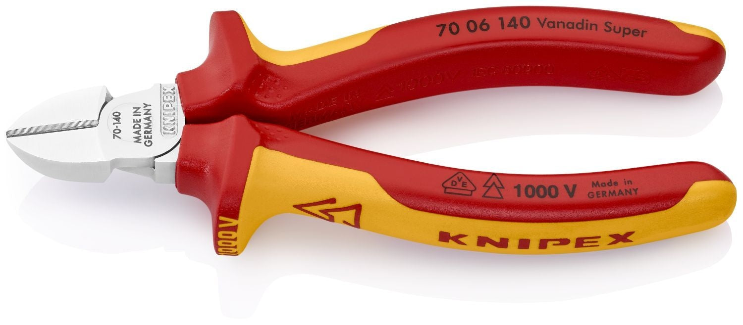 Knipex 70 06 140 Diagonal Cutters-1000V Insulated