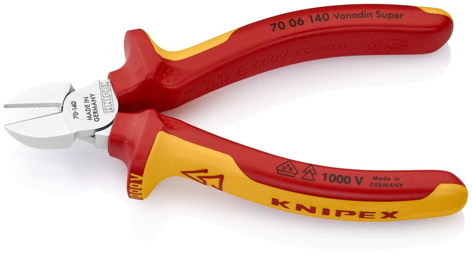 Knipex 70 06 140 Diagonal Cutters-1000V Insulated