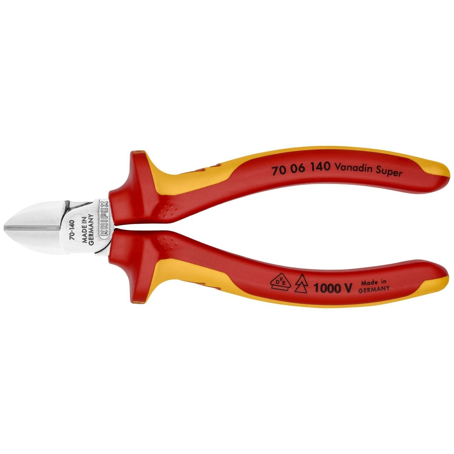 Knipex 70 06 140 Diagonal Cutters-1000V Insulated