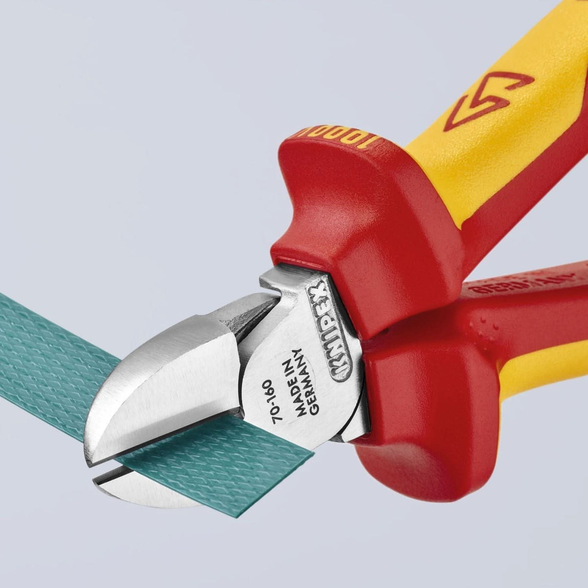 Knipex 70 06 160 T Diagonal Cutters-1000V Insulated-Tethered Attachment