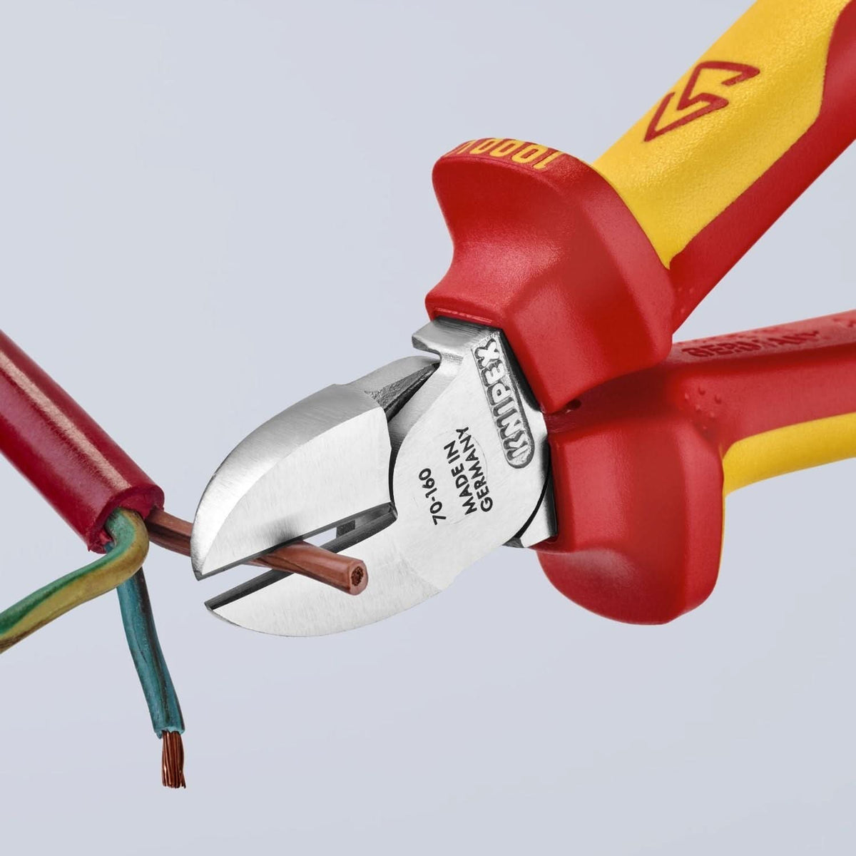 Knipex 70 06 160 T Diagonal Cutters-1000V Insulated-Tethered Attachment