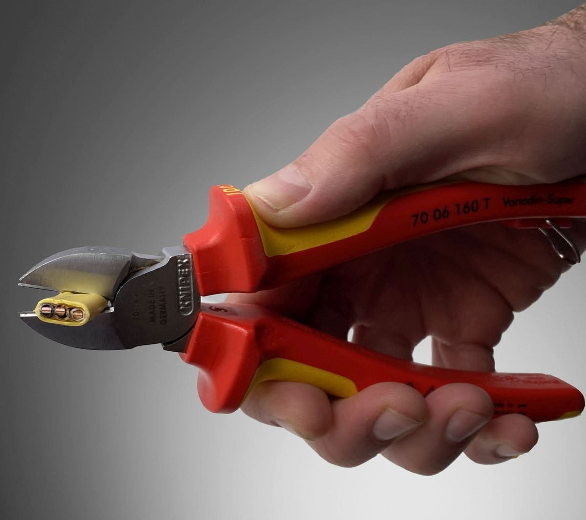 Knipex 70 06 160 T Diagonal Cutters-1000V Insulated-Tethered Attachment