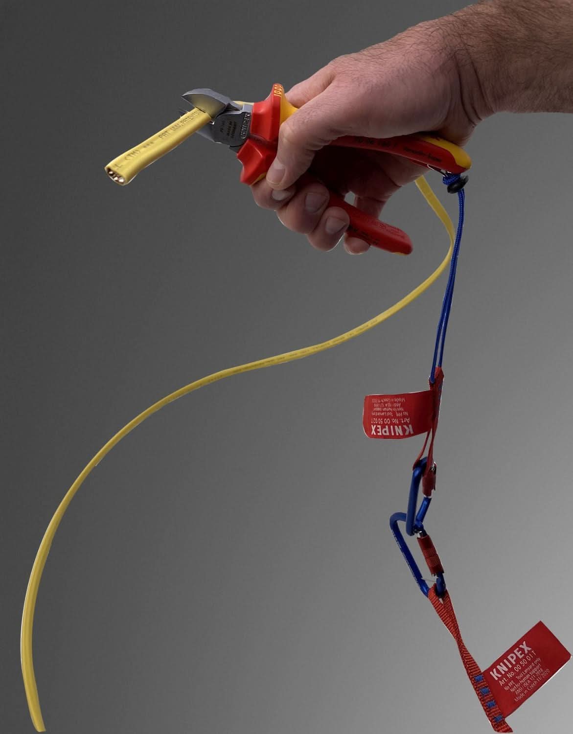 Knipex 70 06 160 T Diagonal Cutters-1000V Insulated-Tethered Attachment