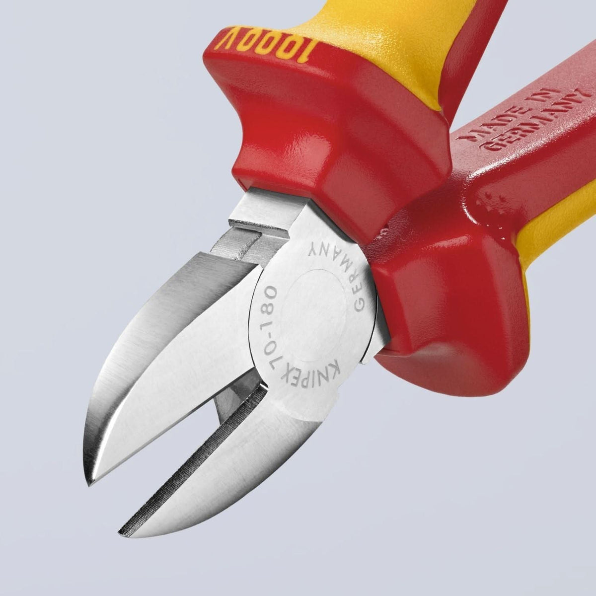 Knipex 70 06 180 T Diagonal Cutters-1000V Insulated-Tethered Attachment