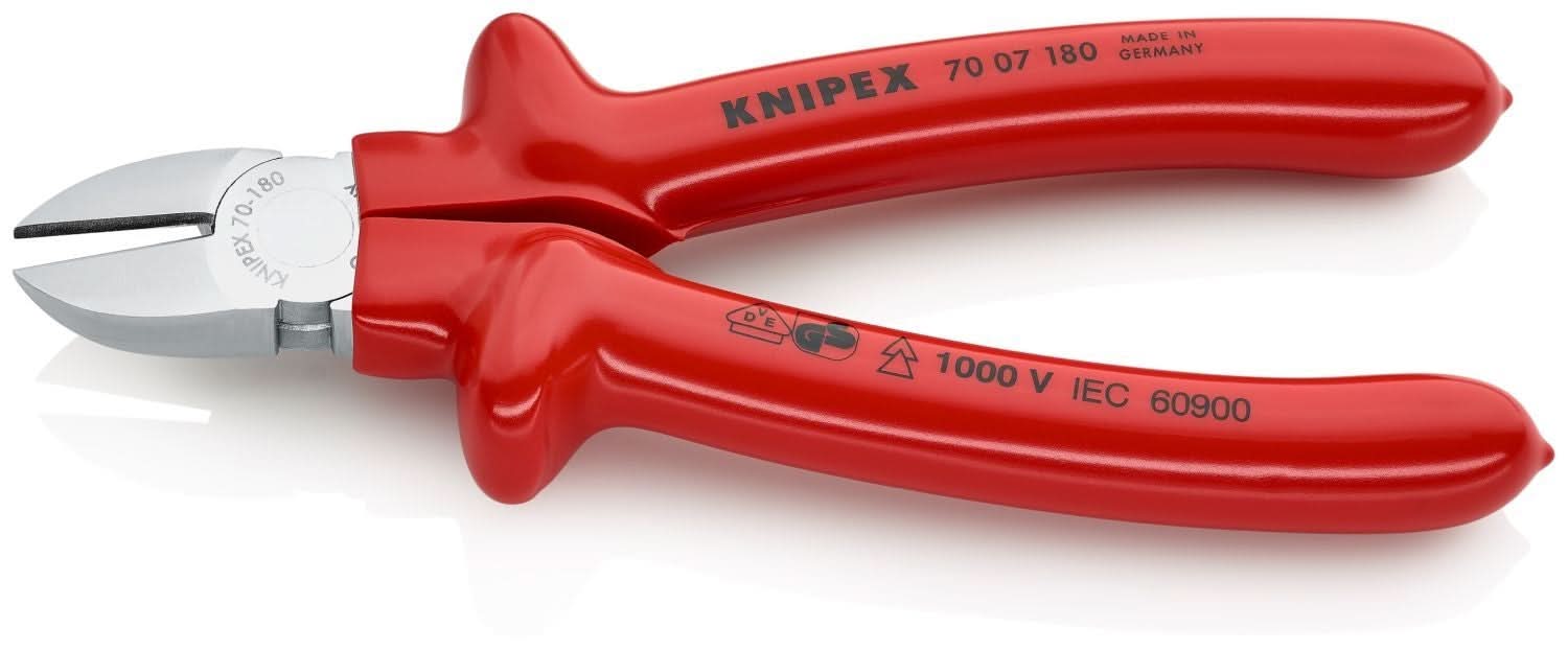 Knipex 70 07 180 Diagonal Cutters-1000V Insulated