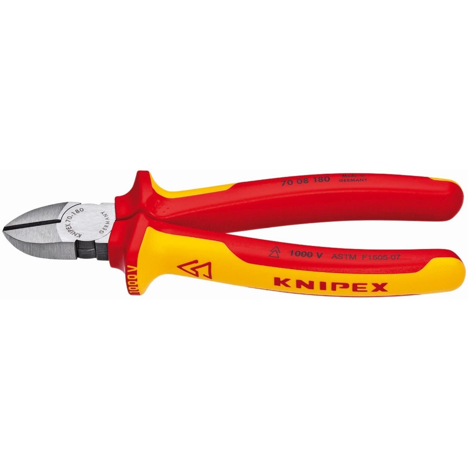 Knipex 70 08 180 US Diagonal Cutters-1000V Insulated