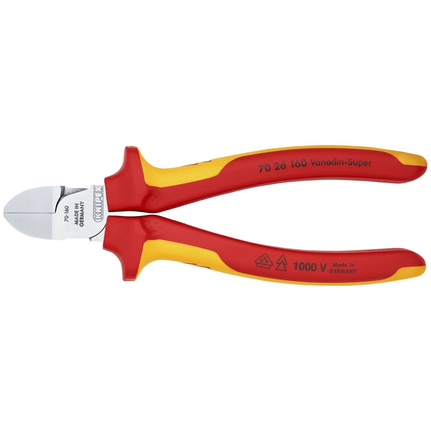 Knipex 70 26 160 Diagonal Cutters-1000V Insulated