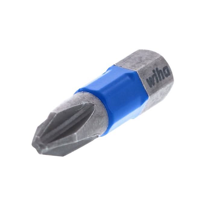Wiha 70002 TerminatorBlue Impact Bit, Phillips #2, 1 in. (2-Pack)