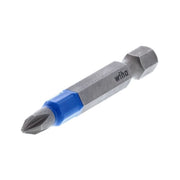 Wiha 70201 TerminatorBlue Impact Bit, Phillips #1, 2 in. (2-Pack)