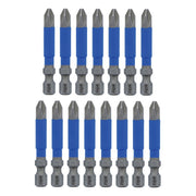Wiha 70242 TerminatorBlue Impact Bit, Phillips #2, 2 in. (15-Pack)