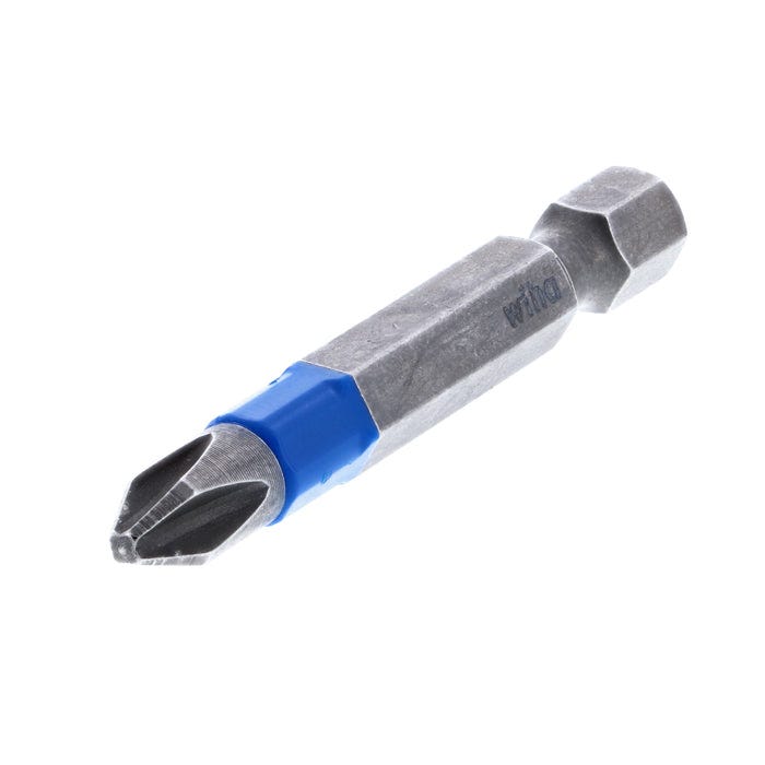 Wiha 70242 TerminatorBlue Impact Bit, Phillips #2, 2 in. (15-Pack)