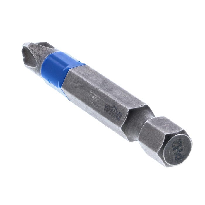Wiha 70242 TerminatorBlue Impact Bit, Phillips #2, 2 in. (15-Pack)