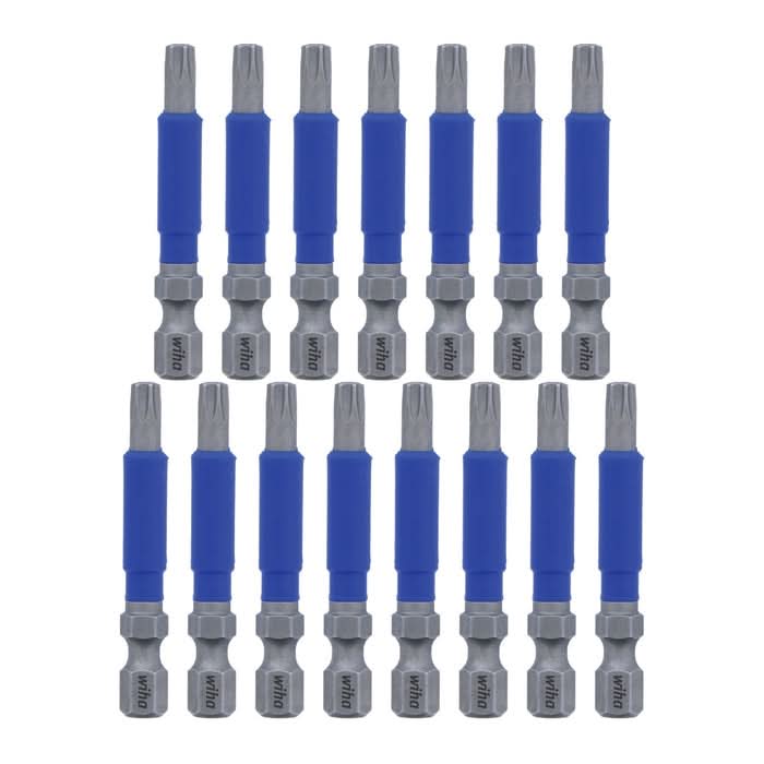 Wiha 70260 TerminatorBlue Impact Bit, Torx T25, 2 in. (15-Pack)