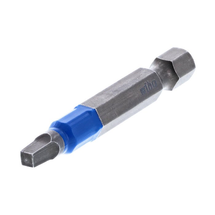 Wiha 70265 TerminatorBlue Impact Bit, Square #2, 2 in. (15-Pack)