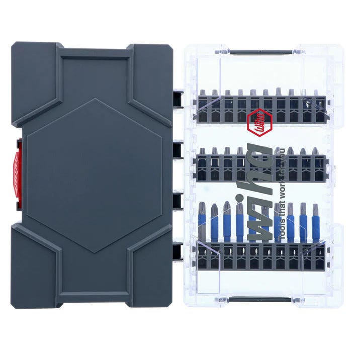 Wiha 70297 40 Piece TerminatorBlue Impact Bit Set