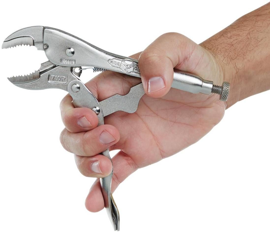 Irwin 702L3 VISE GRIP Original Curved Jaw Locking Pliers with Wire Cutter 7-in.
