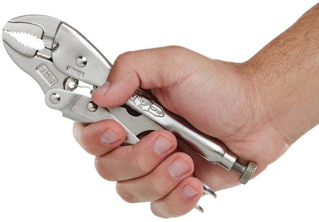 Irwin 702L3 VISE GRIP Original Curved Jaw Locking Pliers with Wire Cutter 7-in.