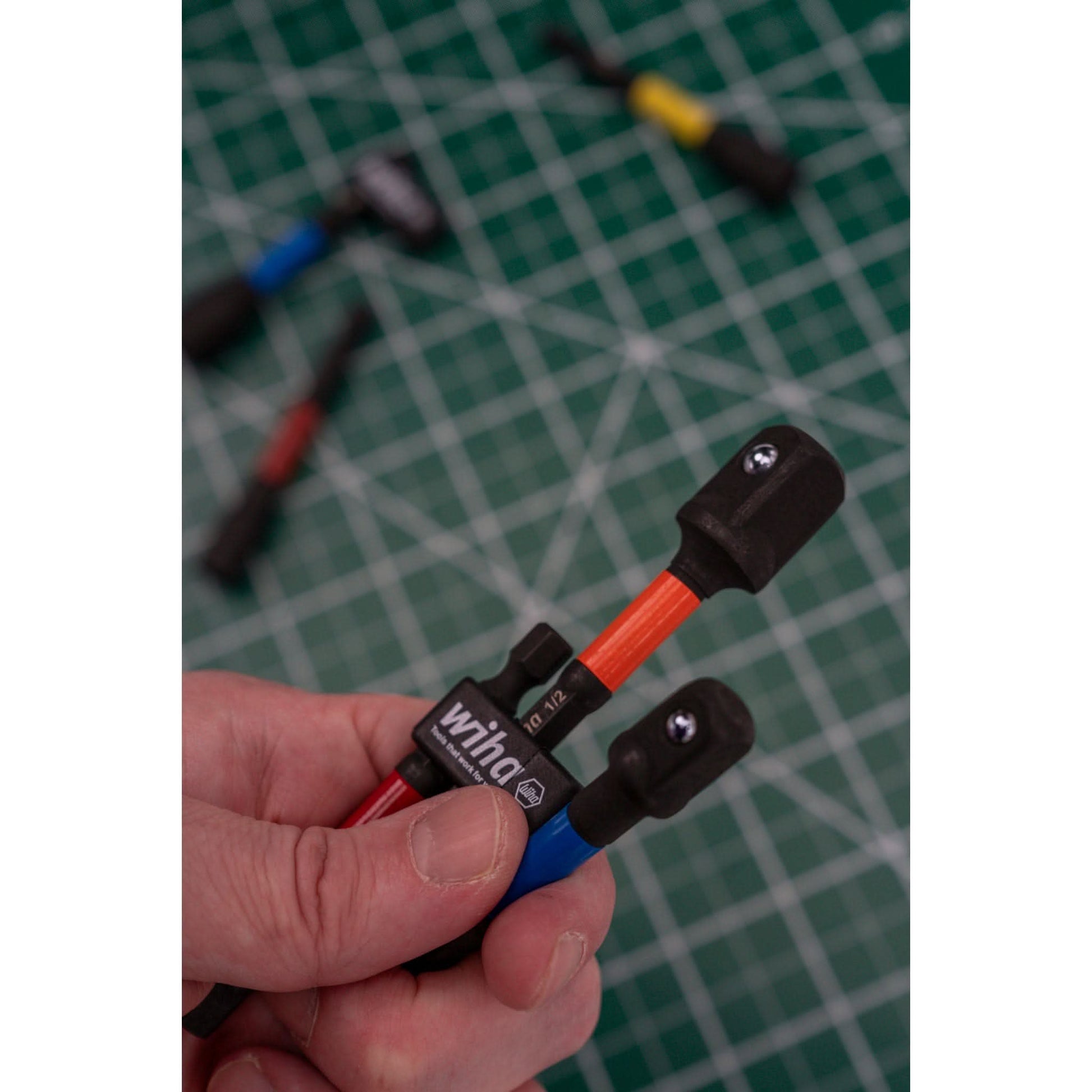 Wiha 70488 3-Piece Color Coded Socket Adapters