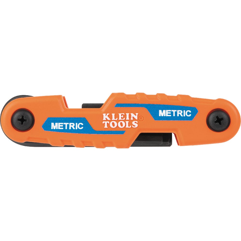 Klein Tools 70540M Compact Folding Hex Key Set, 8-Key, Metric Sizes