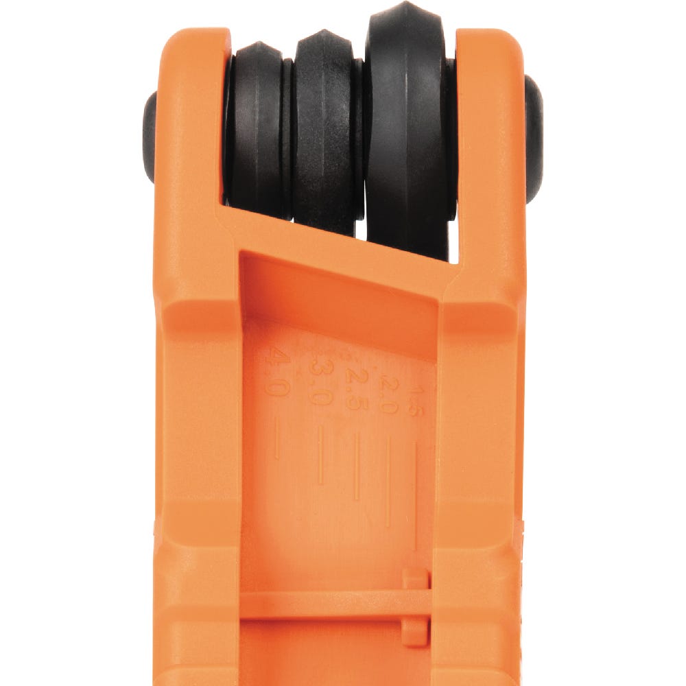 Klein Tools 70540M Compact Folding Hex Key Set, 8-Key, Metric Sizes