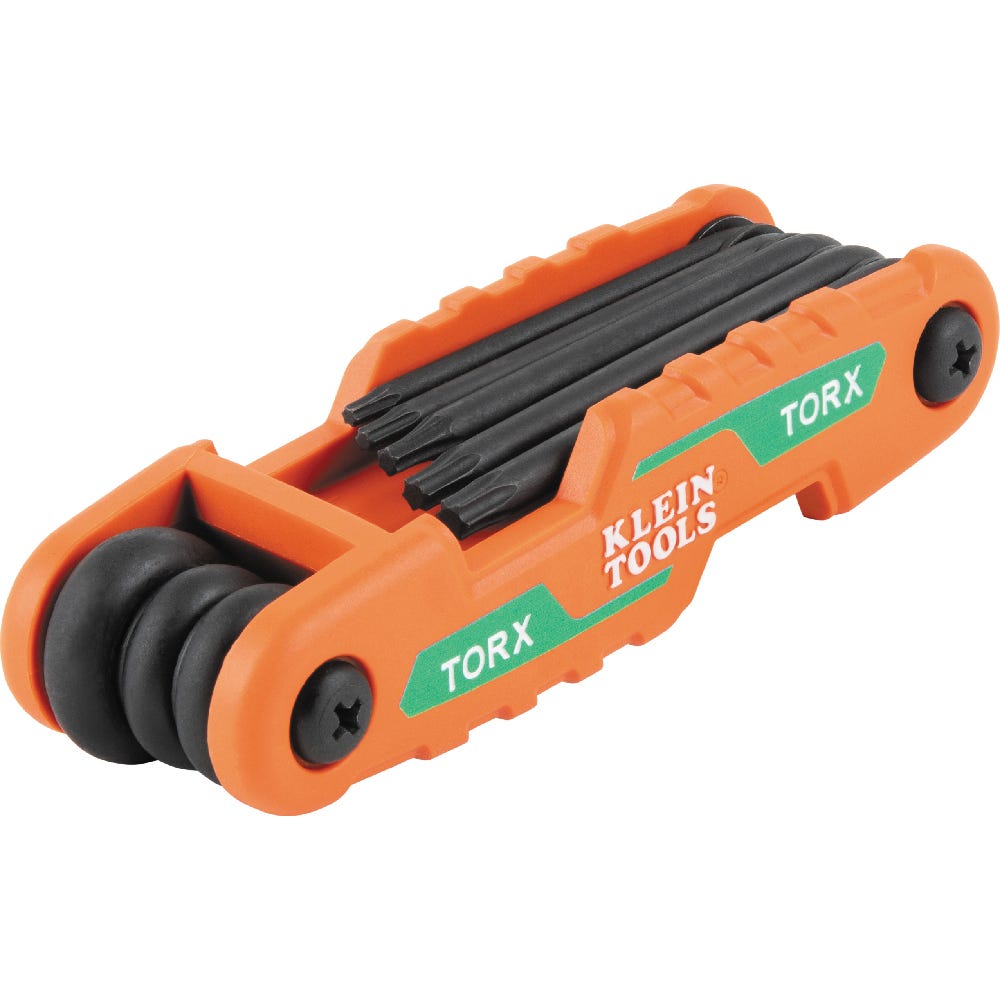 Klein Tools 70540T Compact Folding Hex Key Set, 8-Key, TORX Sizes