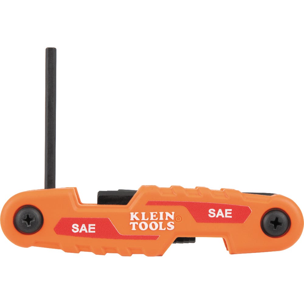 Klein Tools 70542 Compact Folding Hex Key Set, SAE and Metric