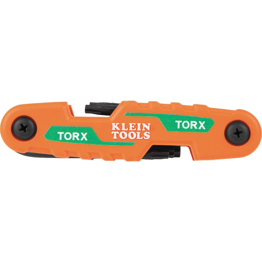 Klein Tools 70543 3-Piece Compact Folding Hex Key Set, 25-Key, SAE, Metric, TORX Sizes