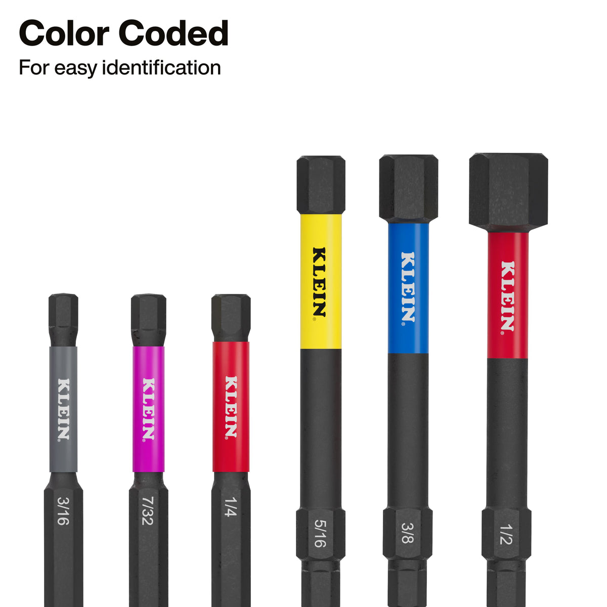 Klein Tools 70550HD square-cut hex ends for a full-depth fit