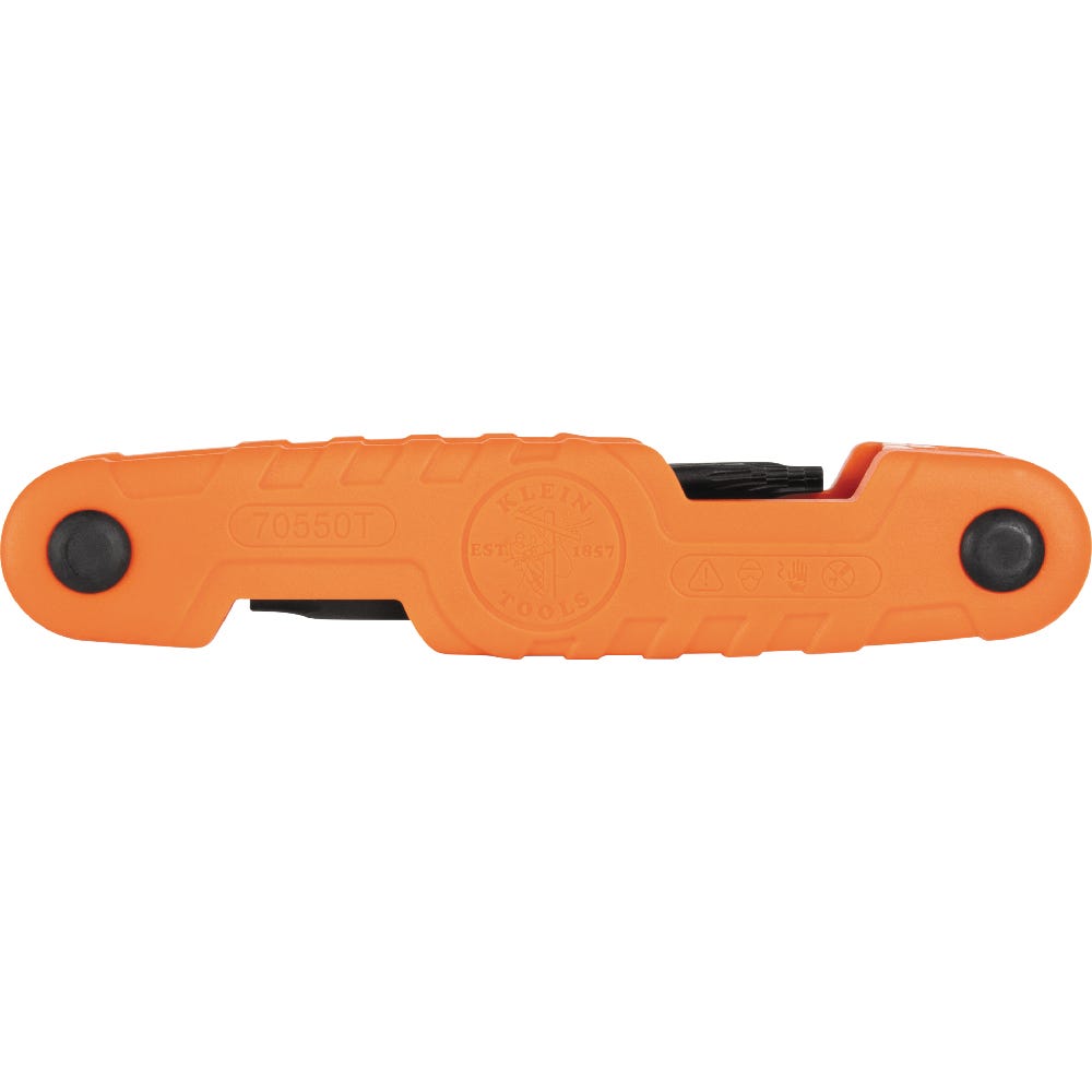 Klein Tools 70550T Pro Folding Hex Key Set, 10-Key, TORX Sizes