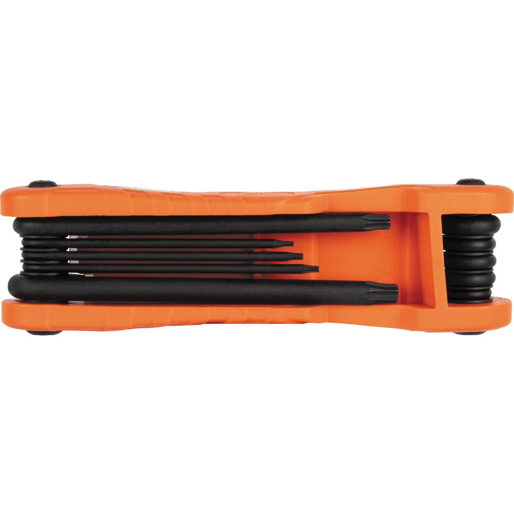 Klein Tools 70550T Pro Folding Hex Key Set, 10-Key, TORX Sizes