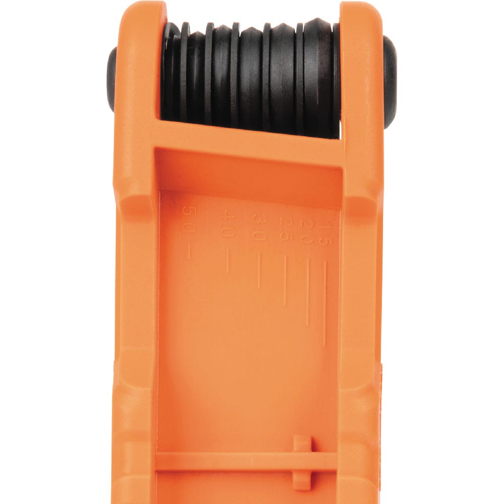 Klein Tools 70590 Compact Folding Hex Key Set, 12-Key, SAE, Metric Sizes