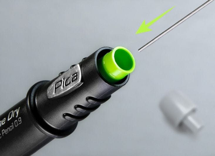 Pica Fine Dry 7070 Longlife Automatic Pencil, 0.9