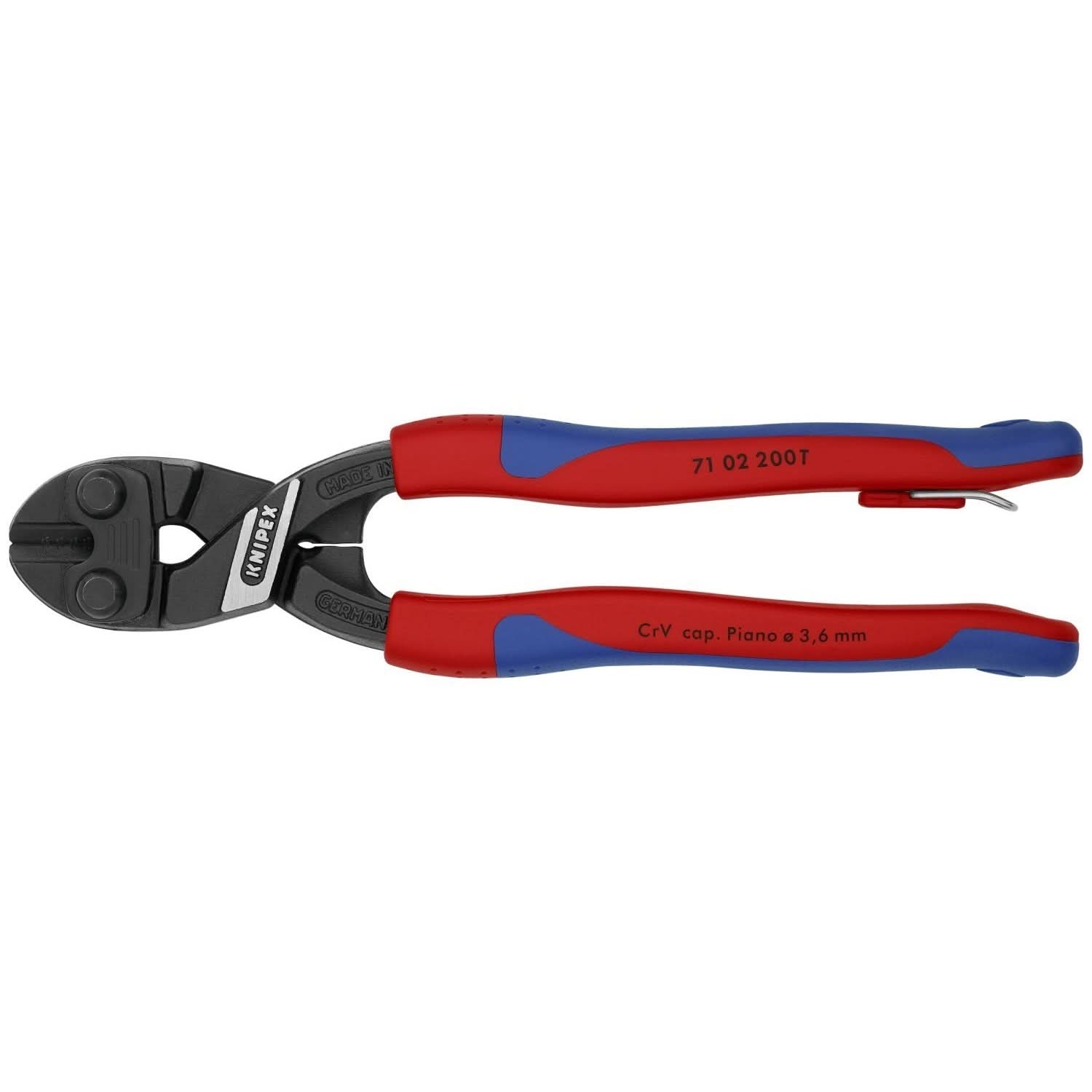 Knipex 71 02 200 T BKA CoBolt High Leverage Compact Bolt Cutters-Tethered Attachment