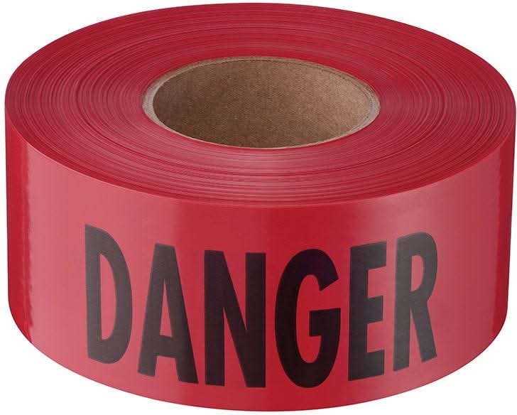 Empire 71-1004 1000-ft. Red Barricade Tape-Danger