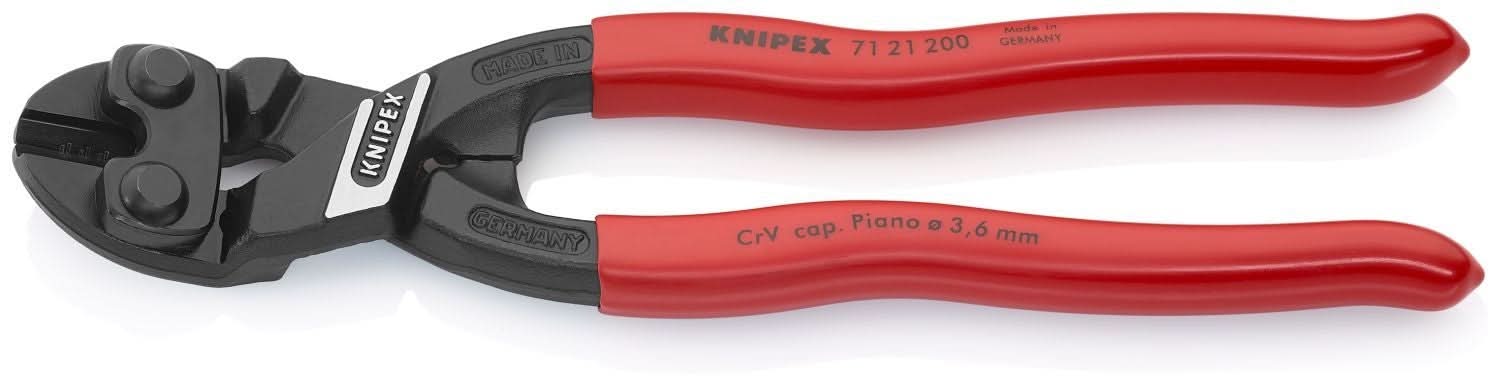Knipex 71 21 200 CoBolt High Leverage 20&deg; Angled Compact Bolt Cutters