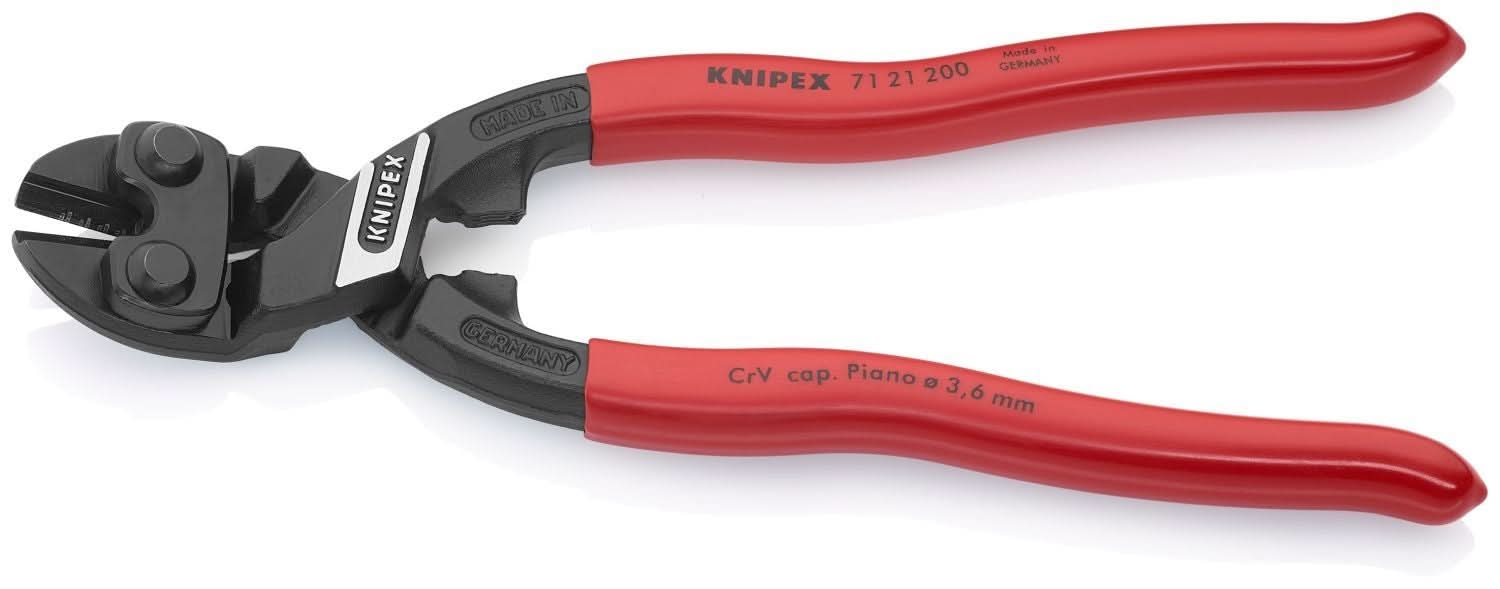 Knipex 71 21 200 CoBolt High Leverage 20&deg; Angled Compact Bolt Cutters
