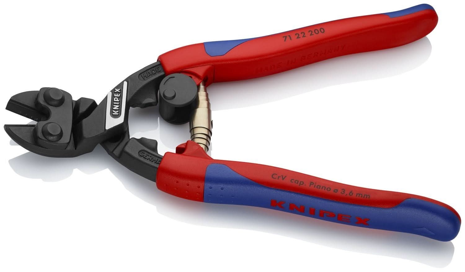 Knipex 71 22 200 CoBolt High Leverage 20&deg; Angled Compact Bolt Cutters