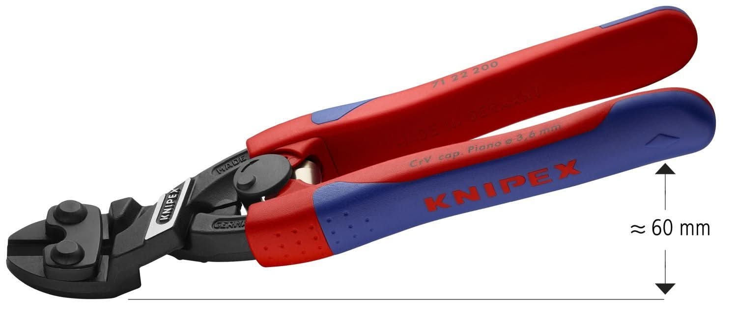 Knipex 71 22 200 CoBolt High Leverage 20&deg; Angled Compact Bolt Cutters