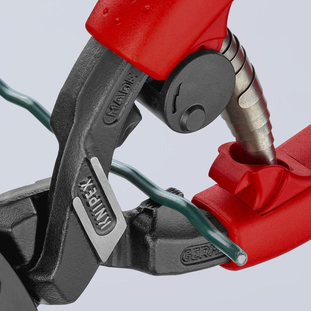 Knipex 71 22 200 T BKA CoBolt High Leverage 20&deg; Angled Compact Bolt Cutters-Tethered Attachment