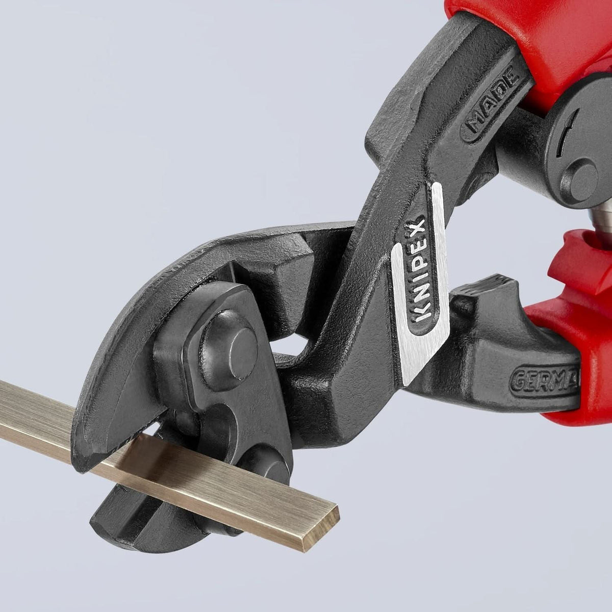Knipex 71 22 200 T BKA CoBolt High Leverage 20&deg; Angled Compact Bolt Cutters-Tethered Attachment