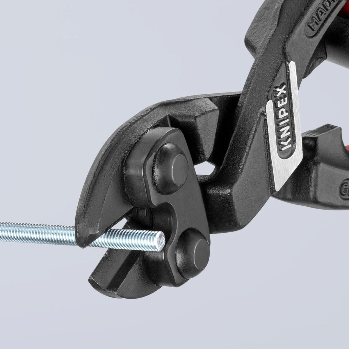 Knipex 71 22 200 T BKA CoBolt High Leverage 20&deg; Angled Compact Bolt Cutters-Tethered Attachment