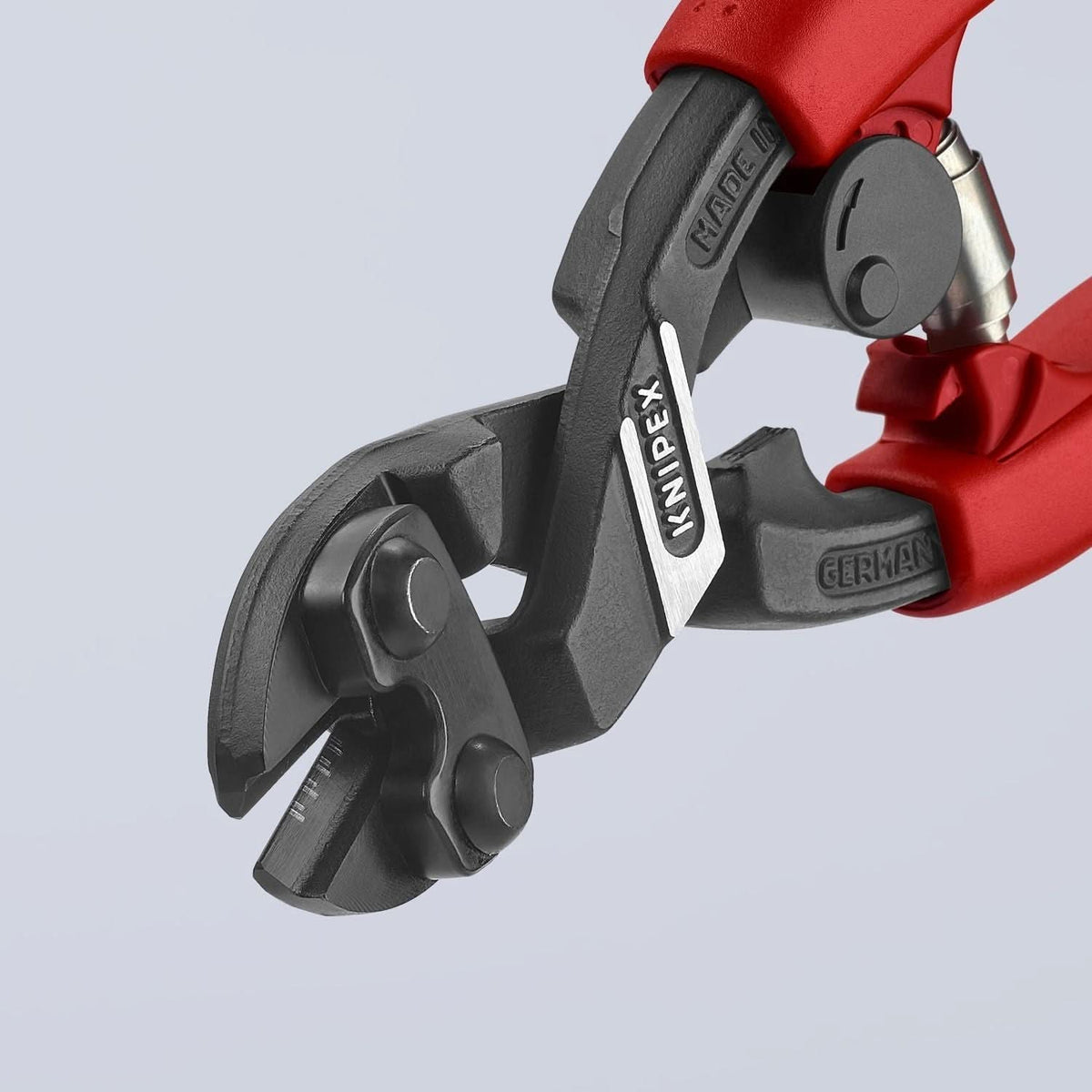 Knipex 71 22 200 T BKA CoBolt High Leverage 20&deg; Angled Compact Bolt Cutters-Tethered Attachment
