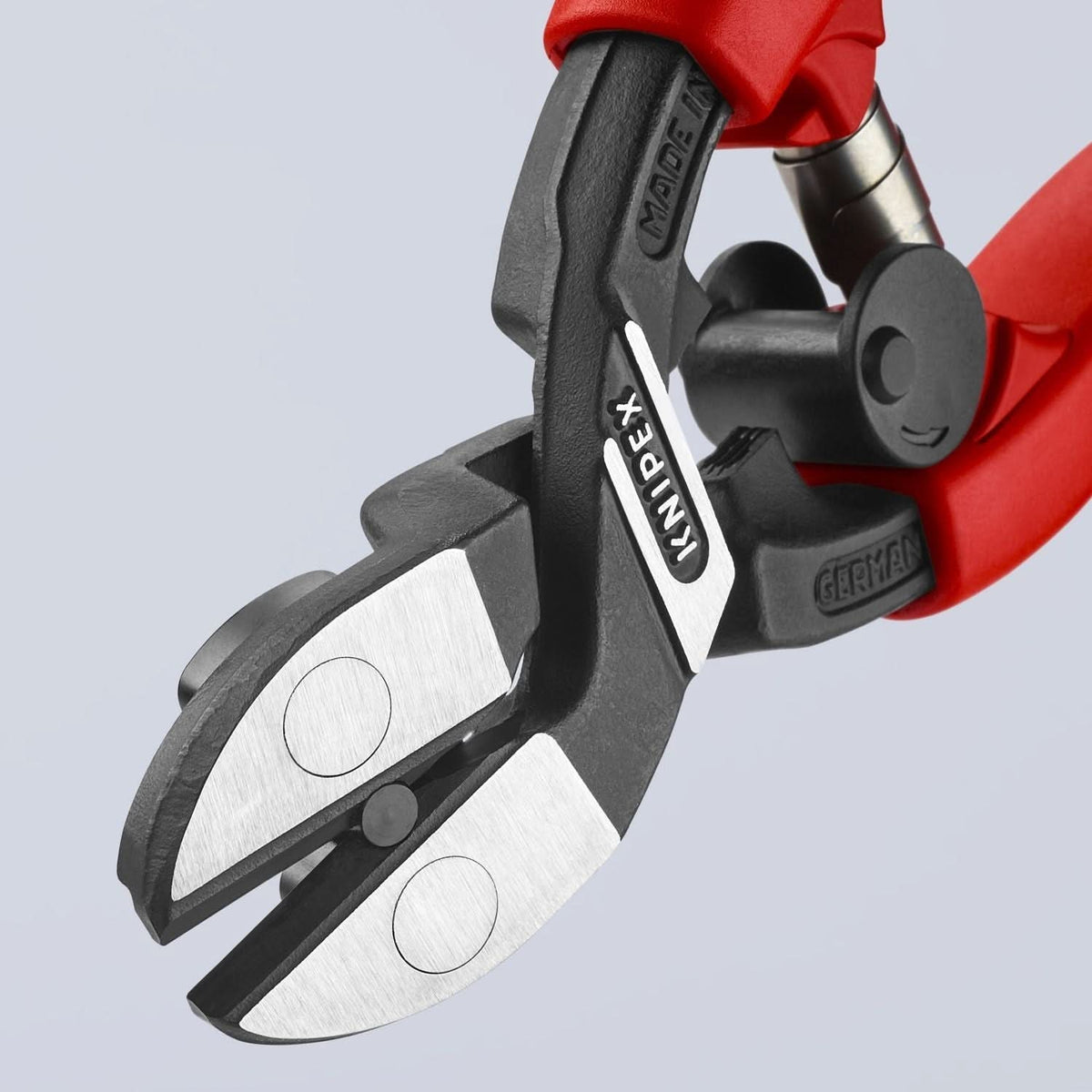 Knipex 71 22 200 T BKA CoBolt High Leverage 20&deg; Angled Compact Bolt Cutters-Tethered Attachment