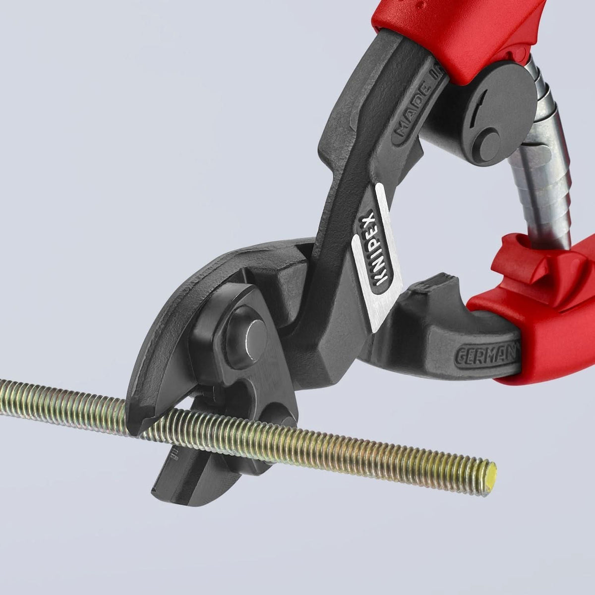 Knipex 71 22 200 T BKA CoBolt High Leverage 20&deg; Angled Compact Bolt Cutters-Tethered Attachment